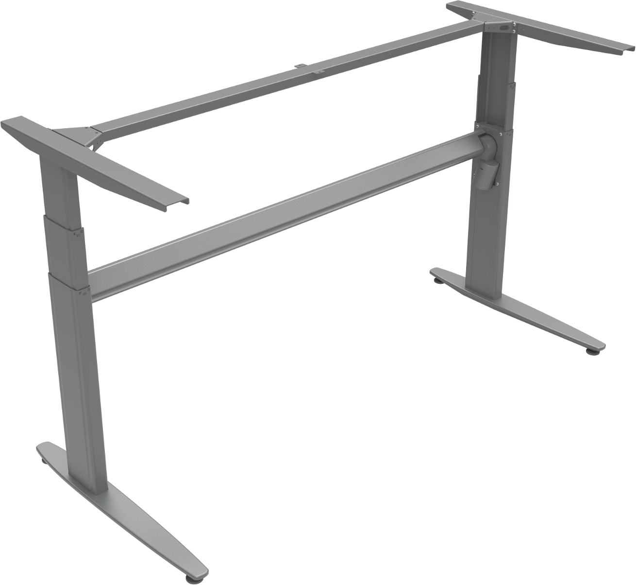 Hæve- Sænkestel Zennord Movemate Sit-stand Metalstel Sølv Højde 68-120 Cm