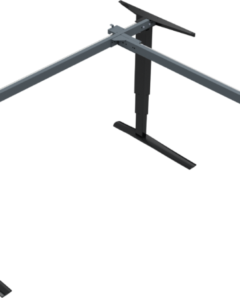 Hæve- Sænkestel Zennord Rise Rest Ergonomisk  -søjlet Sort Justerbart Skrivebordstel 65-125 Cm En527 Tã