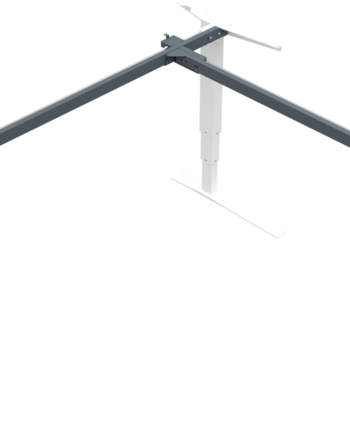 Hæve- Sænkestel Zennord Rise Rest 501-43 Hvid Justerbart Bordstel 65-125 Cm Højde Tã  -certificeret