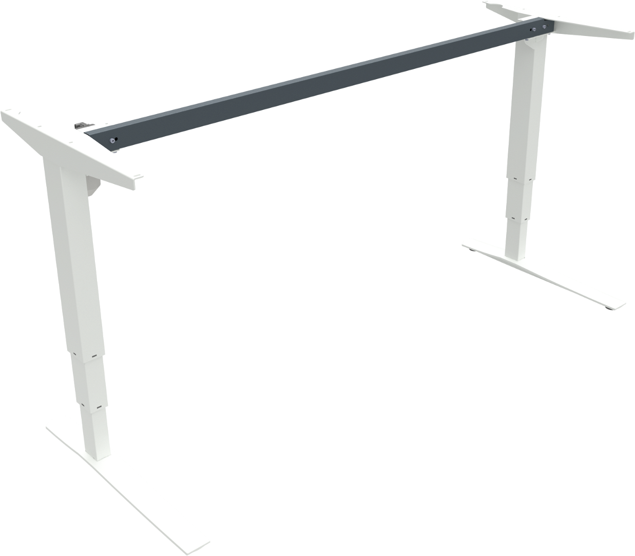 Hæve- Sænkestel Zennord Rise Rest Hvid Metalstativ Højdejustering 65-125 Cm