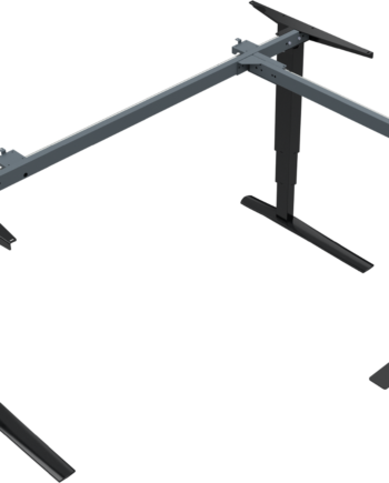Hæve- Sænkestel Zennord Rise Rest  -søjlet Sort 65-125 Cm Højdejustering Metal Skrivebordstel Tã  -godkendt