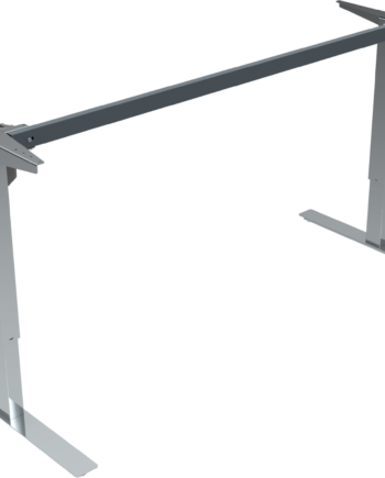 Hæve- Sænkestel Zennord Updown   Krom Metal  Justerbar 68-118 Cm  Robust Ergonomisk Kontorbordstel