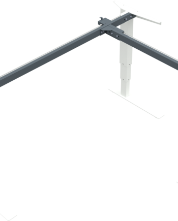 Hæve- Sænkestel Zennord Versastand 501-37 Hvid Metal Ergonomisk Elektrisk Justerbar 57-122 Cm
