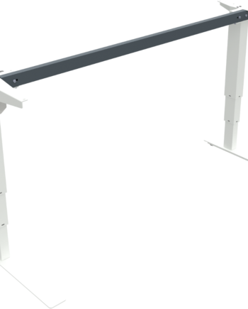 Hæve- Sænkestel Zennord Versastand Hvidt Metal Open Frame Justerbar 57-122 Cm Højde
