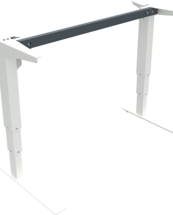 Hæve- Sænkestel Zennord Versastand Justerbart 57-122 Cm Højde Hvidt Metal Bordstel