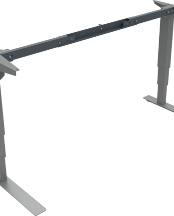 Hæve- Sænkestel Zennord Versastand Sølv Justerbart Skrivebordstel Open Frame H57-122ã L132-172ã B56 Cm