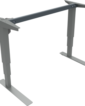Hæve- Sænkestel Zennord Versastand Sølv   Justerbart Skrivebordstel Open Frame-design 57-122 Cm