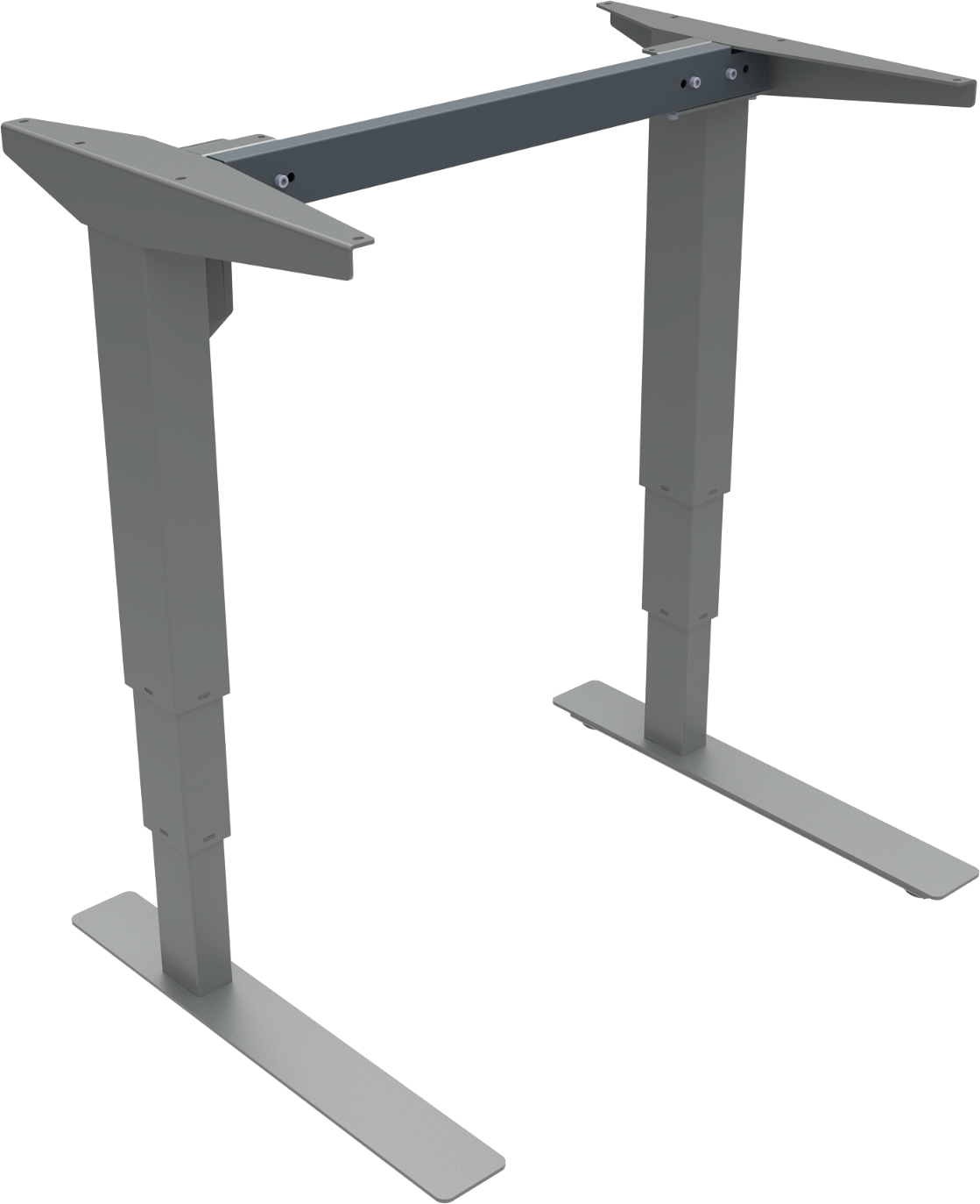 Hæve- Sænkestel Zennord Versastand Sølv Metal Skrivebordsstel 57-122 Cm Open Frame