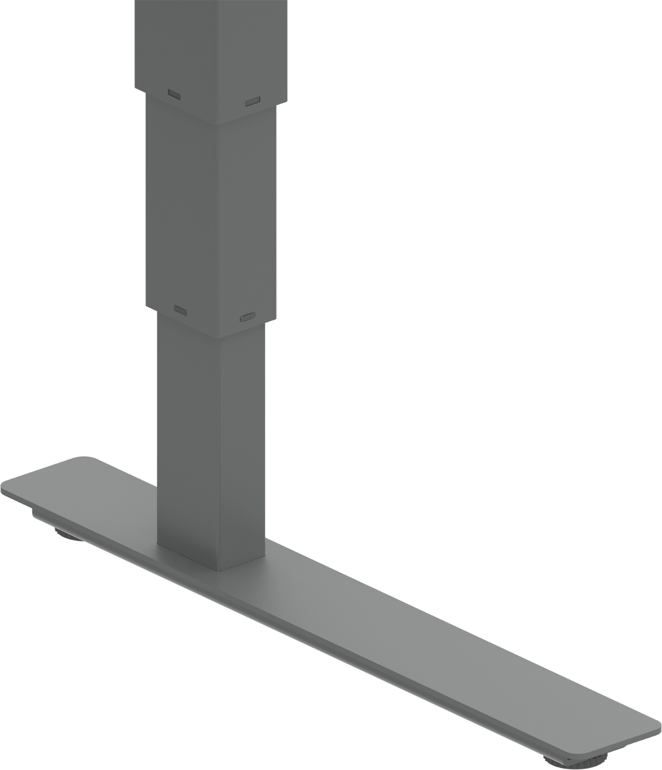 Hæve- Sænkestel Zennord Versastand 501-37 Sølv Metal Til 120 Bordplader 57-122 Cm