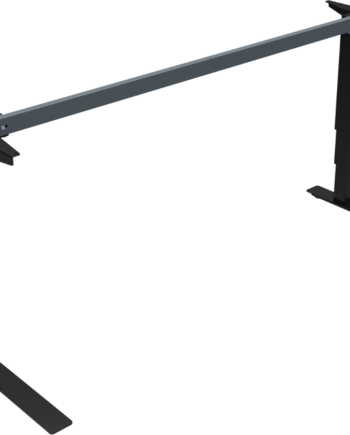Hæve- Sænkestel Zennord Versastand Sort Metal Open Frame Højdejusterbar Ramme 57-122 Cm