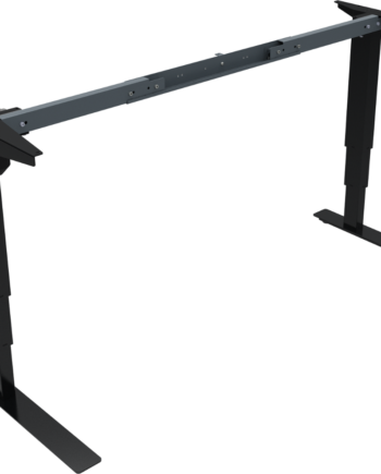 Hæve- Sænkestel Zennord Versastand Sort Metalramme H57-122 Cm Til Skrivebord   Justerbar Højde