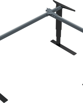Hæve- Sænkestel Zennord Versastand 501-37 Sort Metalramme Justerbar 57-122 Cm Ergonomisk Kontorbordstel