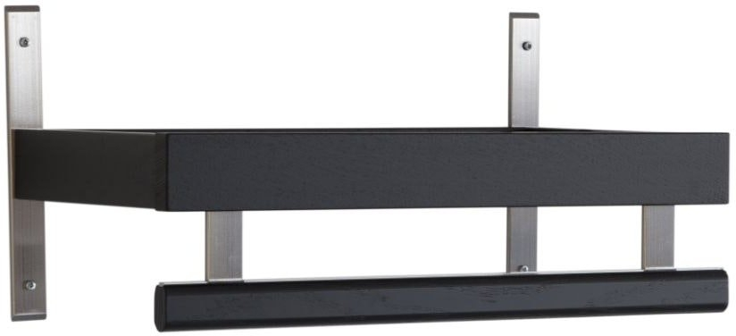 Hattehylde Knagerække Oscarssons Möbel Nadja Sortbejdset Egetræ H25   L50   D29 Cm Elegant Design