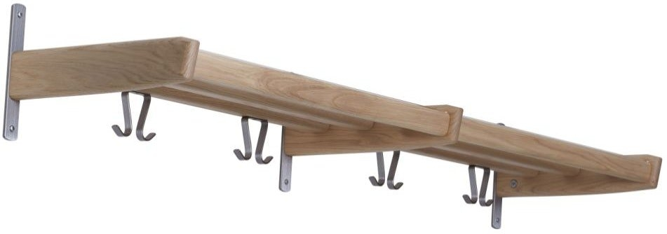 Hattehylde Med Knager Oscarssons Möbel Meja Hvidolieret Egetræ 115ã 31 5ã 18 Cm