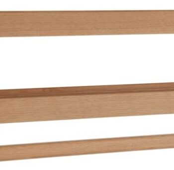 Hattehylde Med To Hylder Oscarssons Möbel Nadja   Røget Olieret Massiv Eg 38x100x29 Cm