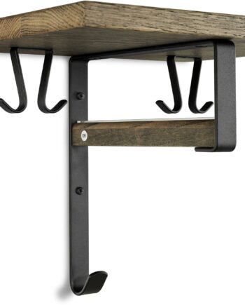 Hattehylde Oscarssons Möbel Cott   Røget Olieret Eg Med Matsort Stål H29xl33xd25 Cm