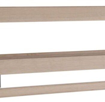 Hattehylde Oscarssons Möbel Nadja   Hvidolieret Egetræ Med   Plan Og Stang   80x29 Cm