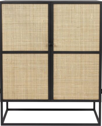 Højskab Studio White Guuji Opbevaringsskab Antracit 100x38x80 Cm Mdf   Jernstel