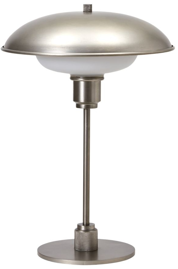 House Doctor Bordlampe Boston   Jern Og Glas ø30   H42 Cm Gunmetal Industrielt Design