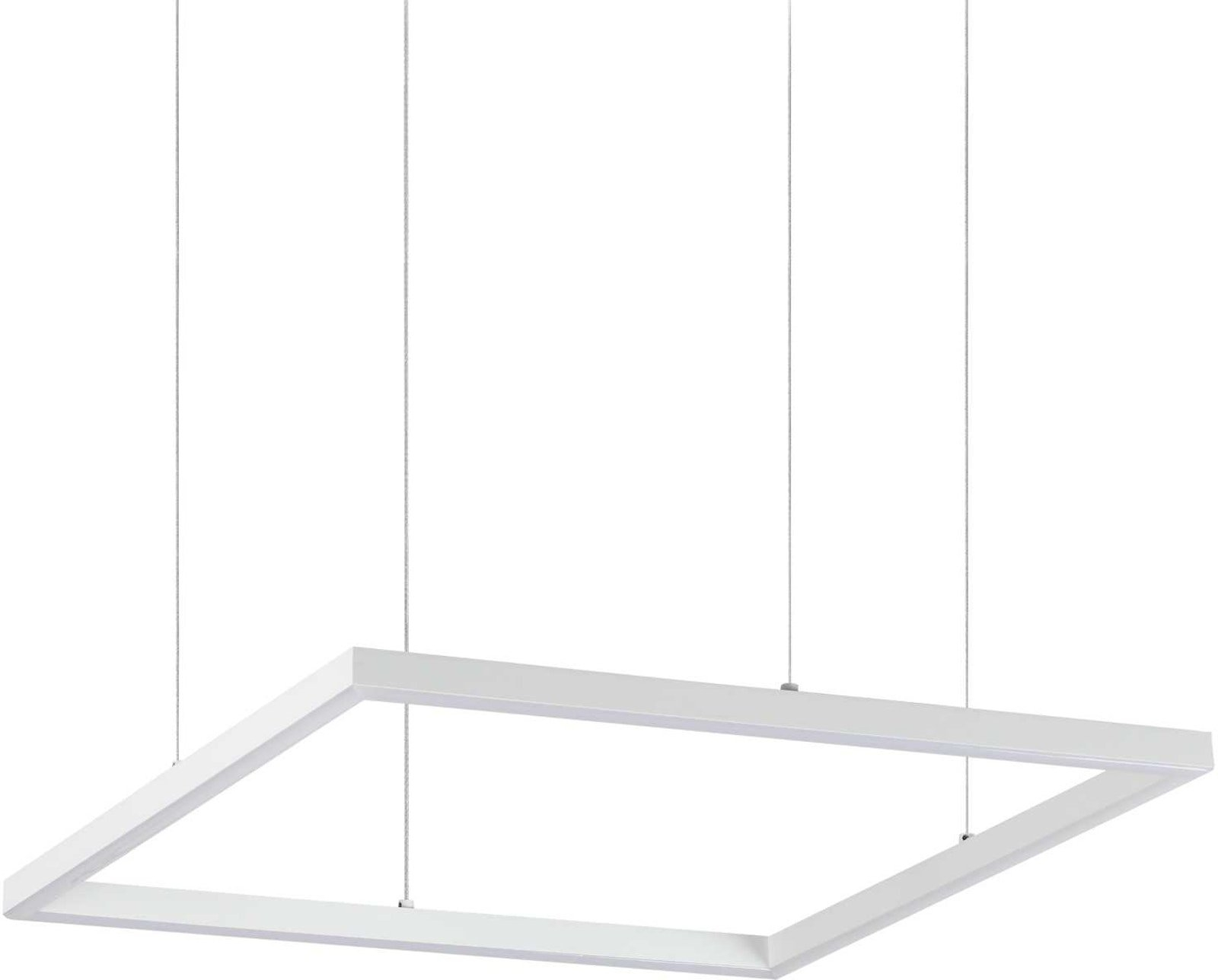 Ideal Lux Oracle Slim Pendellampe L500   H90-2040 Mm Hvid Integreret Led 3080 Lm