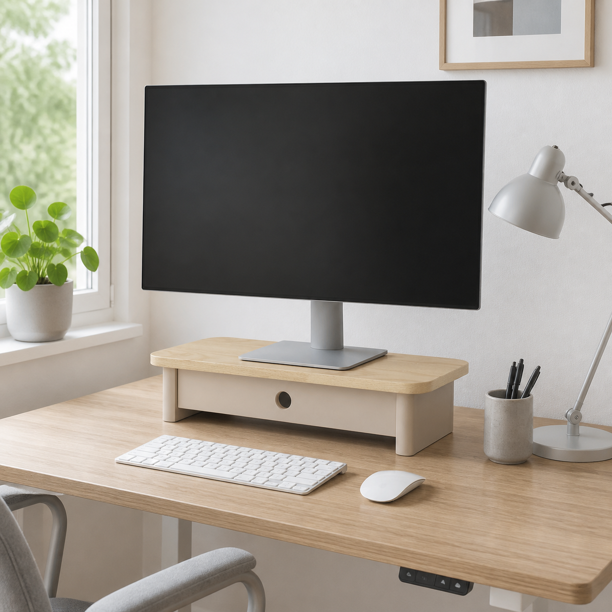 Jubi Monitorstativ 60 Cm  Brunbeige