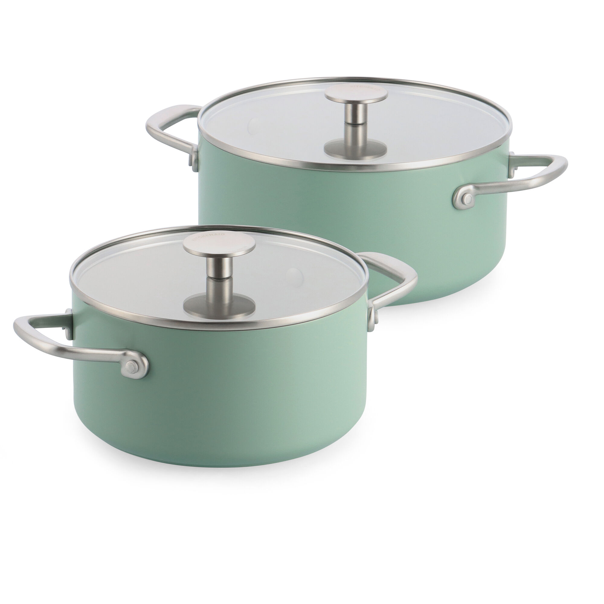 Kitchenaid Advanced Hard Anodized Grydesæt 20   24 Cm  Cardamom