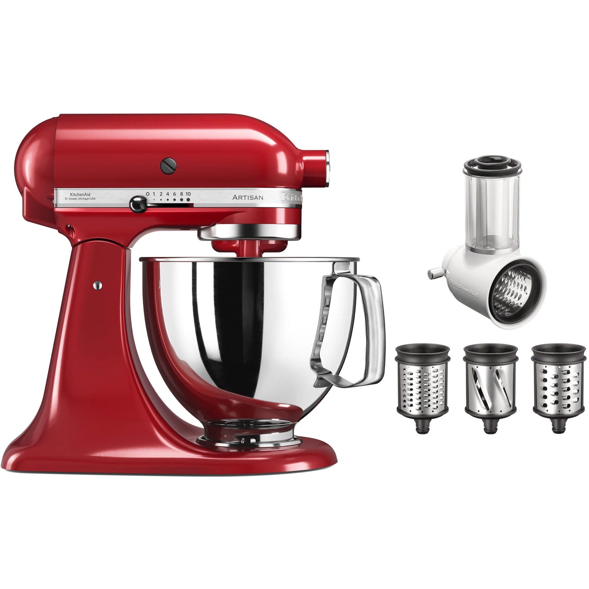 Kitchenaid Artisan Ksm125eer Køkkenmaskine     Liter   5ksmvsa Snitte- Og Rivejern Til Grøntsager