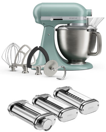 Kitchenaid Artisan Plus Køkkenmaskine     Liter Med Pasta-sæt  Mint Julep