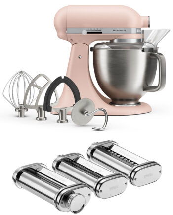 Kitchenaid Artisan Plus Køkkenmaskine Med Pastasæt     Liter  Feather Pink
