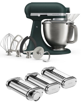 Kitchenaid Artisan Plus Køkkenmaskine Med Pastasæt     Liter  Pebbled Palm