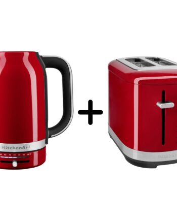 Kitchenaid 5kmt2109 Brødrister   5kek1701 Elkedel  Rød