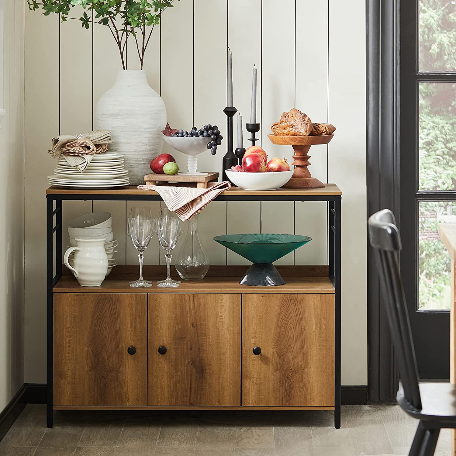 Klassisk Kommode   Skænk  100   38   80 Cm  Brun
