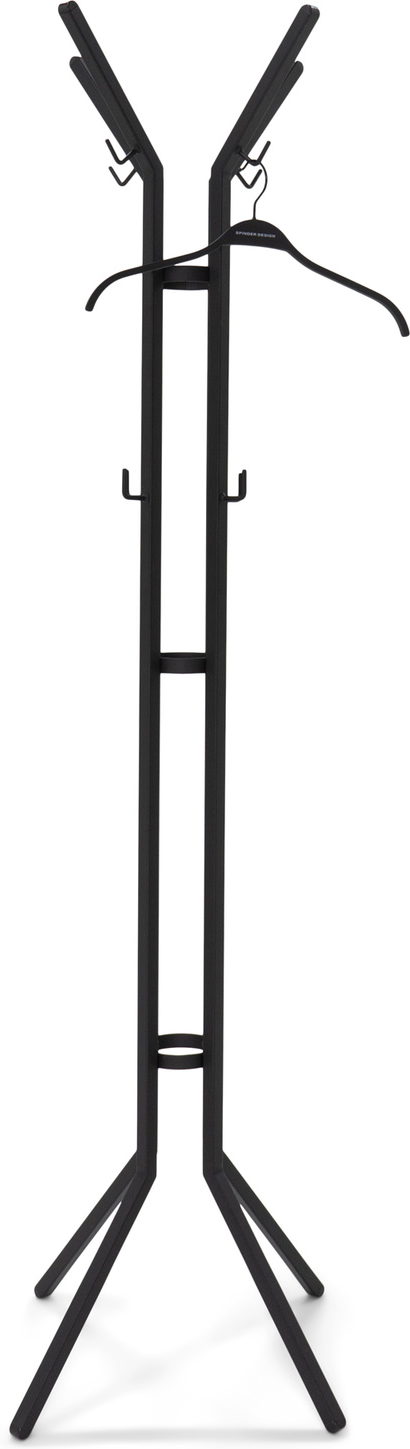 Knagerække Jaimy Fra Spinder Design Fritstående Frakkestativ Pulverlakeret Stål Mat Sort H170ã B50ã D55 Cm