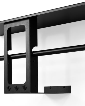 Knagerække Og Hattehylde Spinder Design Luno Sort Stål 35 5ã 100ã 30 Cm
