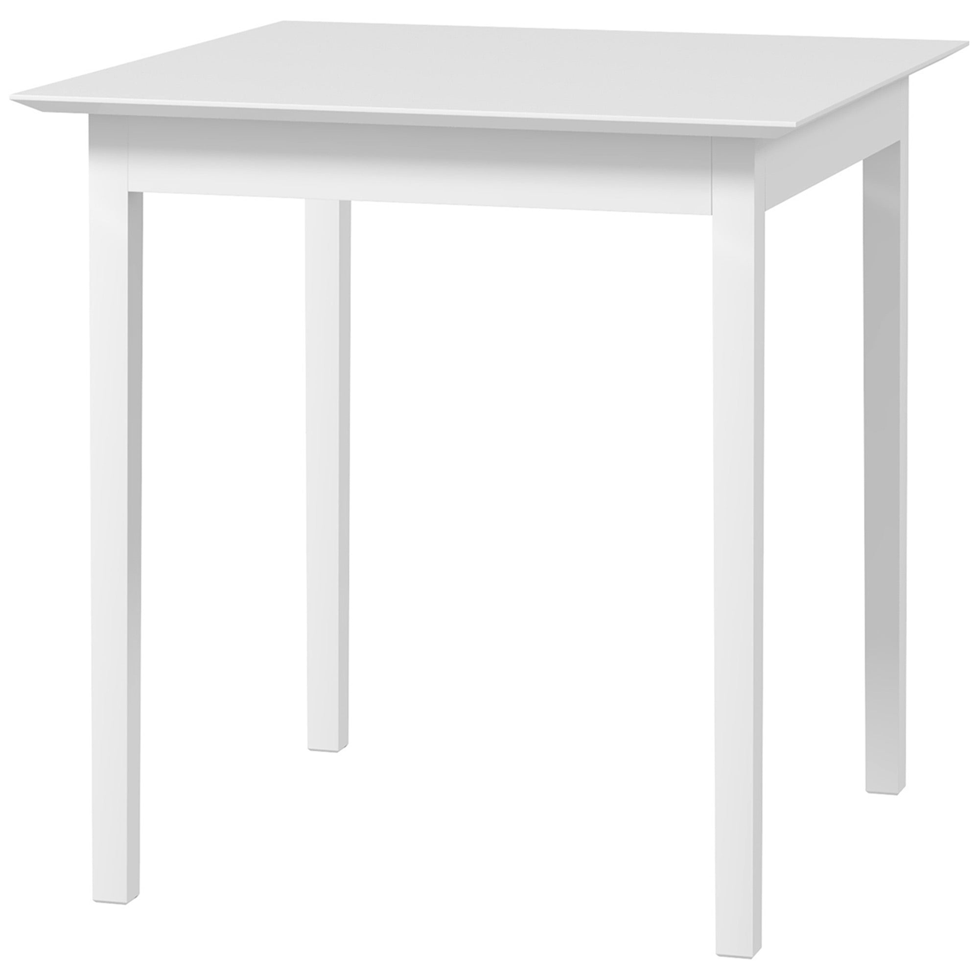 Køkkenbord Spisebord Firkantet Bord  Moderne Design  75 Cm   75 Cm   76 Cm  Hvid