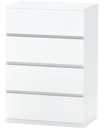 Kommode Med Skuffer    Skuffer  55 Cm   33 Cm   80 Cm  Hvid