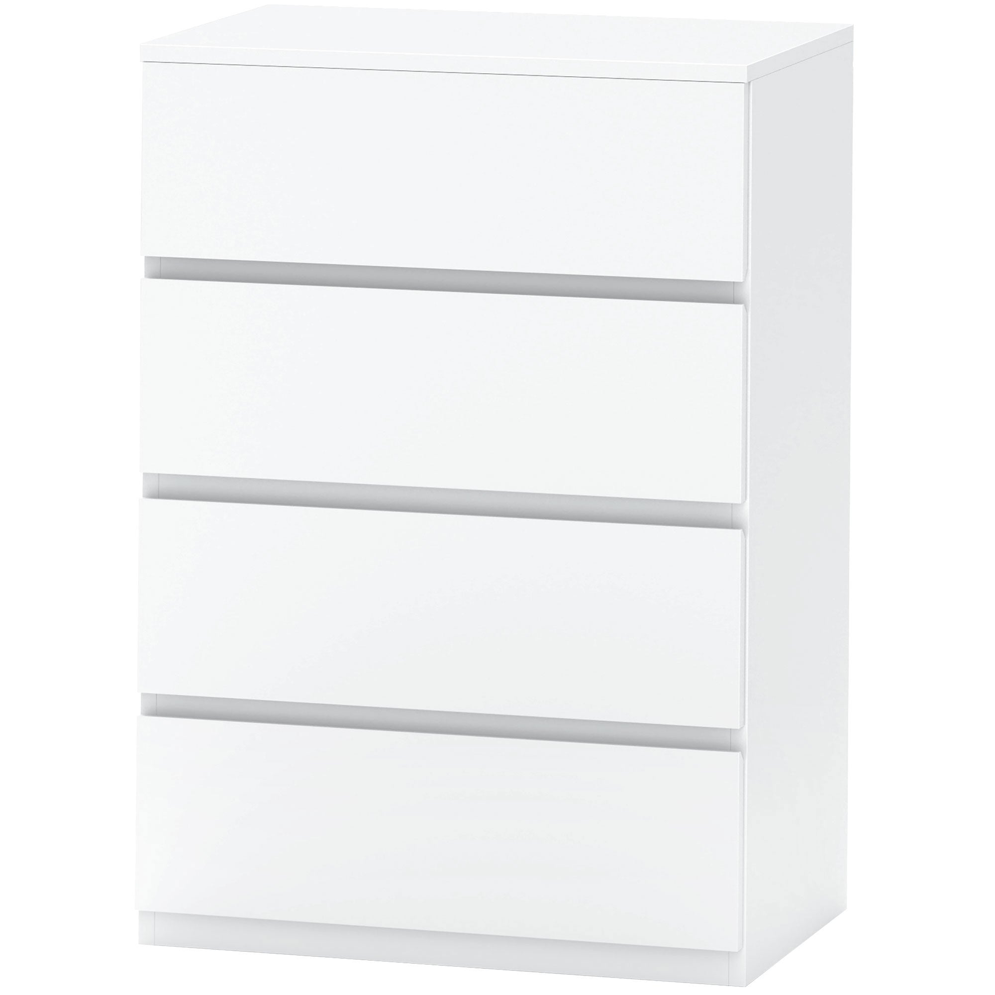 Kommode Med Skuffer    Skuffer  55 Cm   33 Cm   80 Cm  Hvid