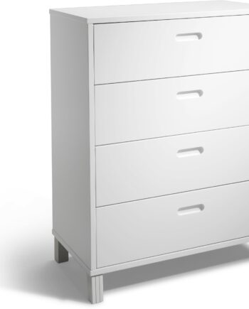 Kommode Oscarssons Möbel Leon Massiv Birk Hvidlak H93xb75xd40 Cm