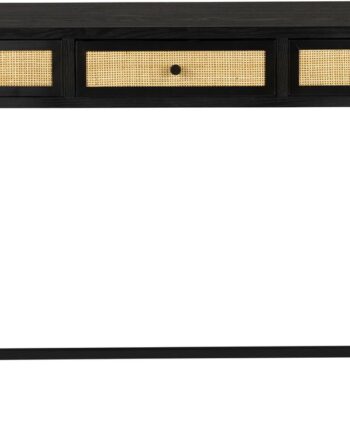 Konsolbord Studio White Guuji  Antracit  Rattan   Metal  Mdf-finér  120ã 40ã 76 Cm