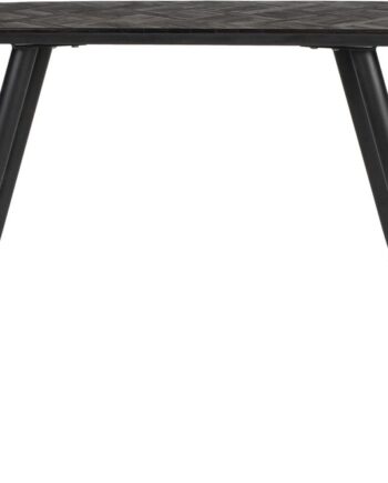 Konsolbord Studio White Webster Askegrå Lakeret Teak Med Jernben 118ã 37ã 82 Cm