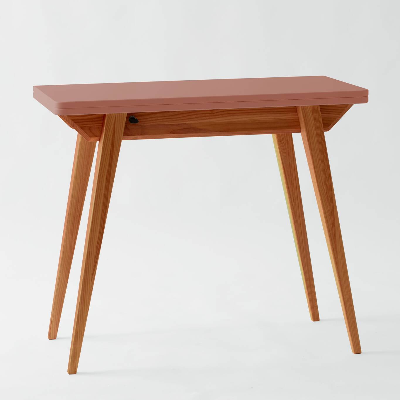 Konvolut Udtrækbart Spisebord 45x90cm Eg Antik Pink