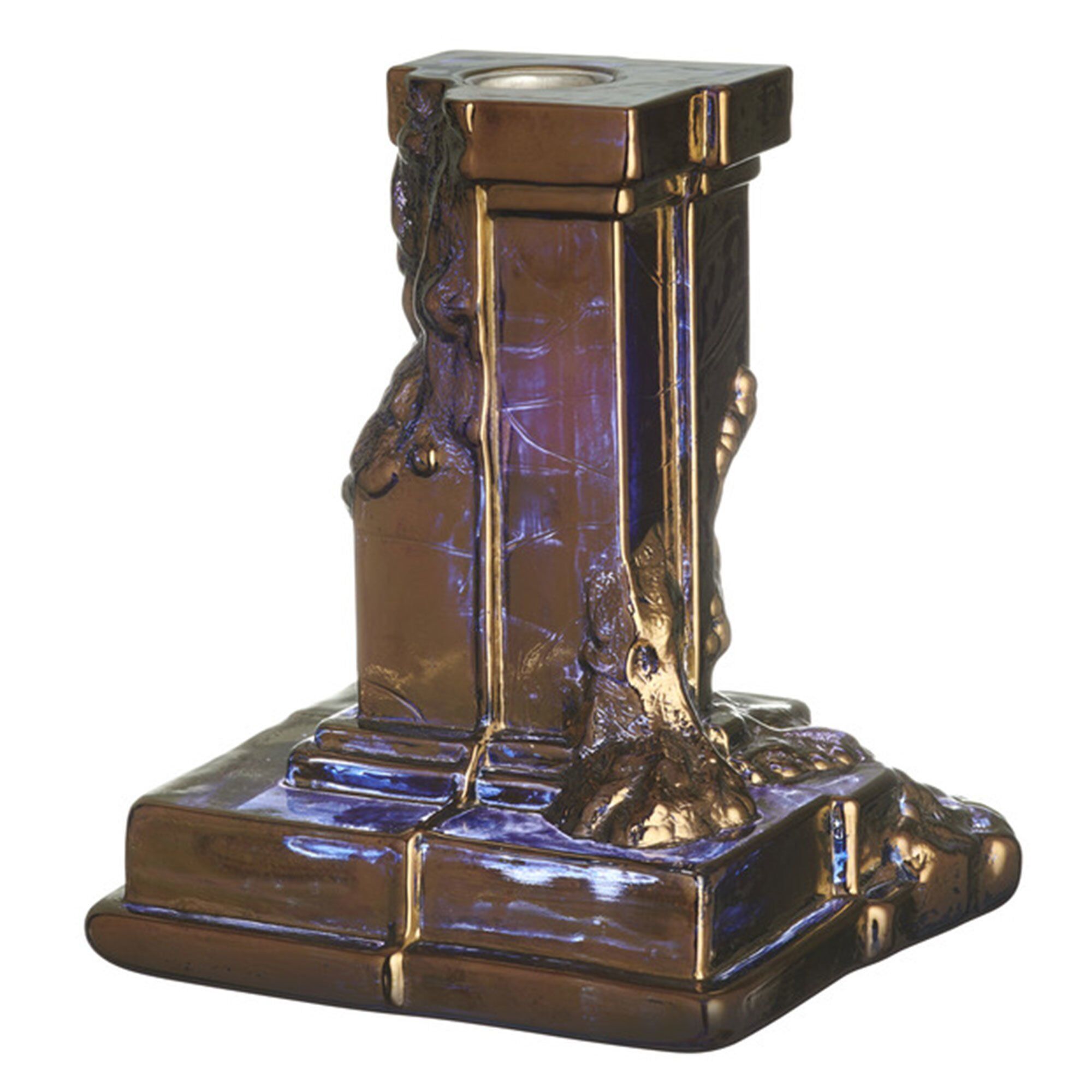Kosta Boda Rocky Baroque Lysestage 150 Mm  Glossy Glaze