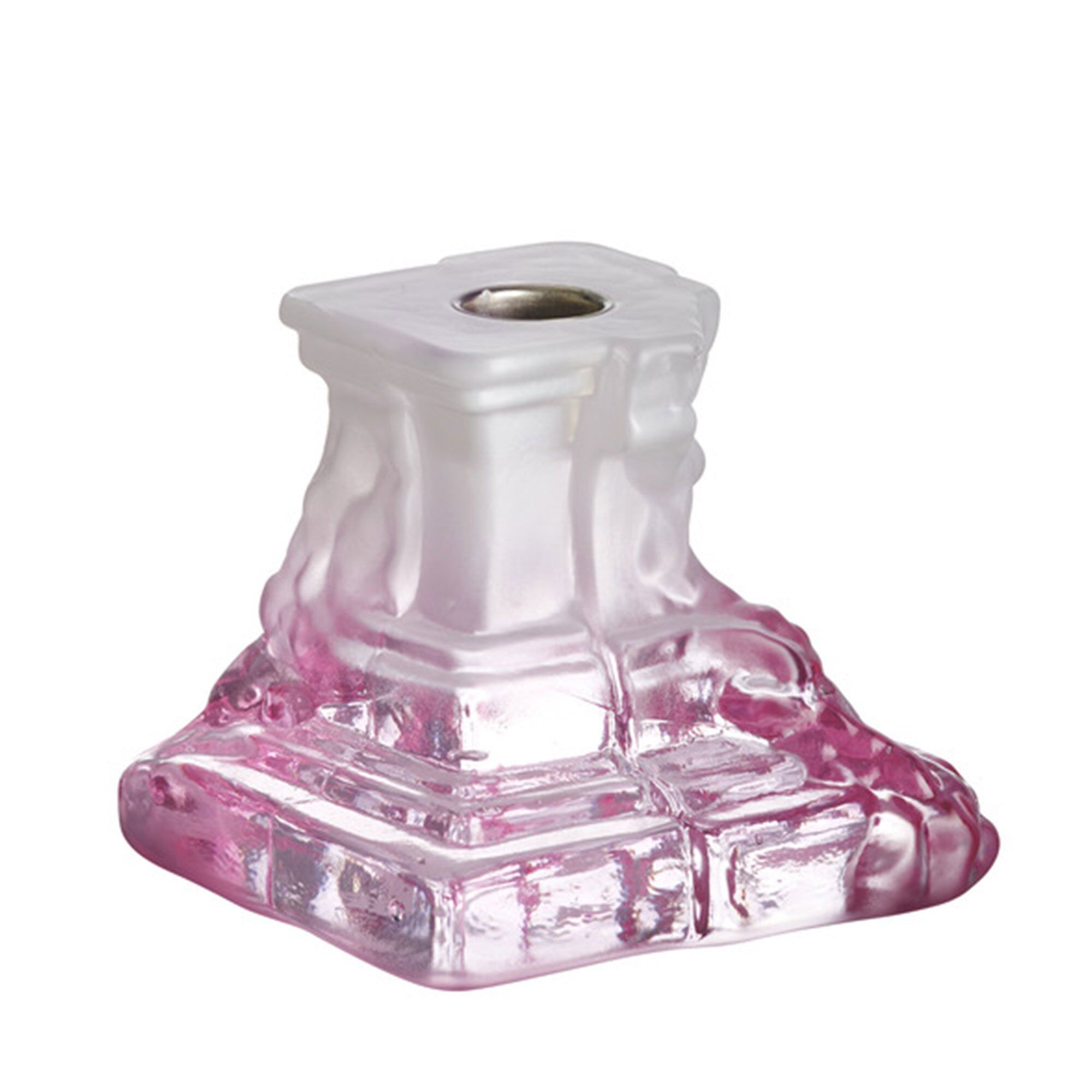 Kosta Boda Rocky Baroque Lysestage 95 Mm  Spicy Rose