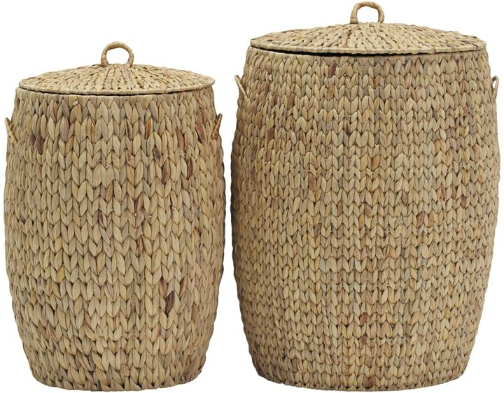 Kurvesæt Med Låg House Doctor Laun ø37   H57 Cm Natural