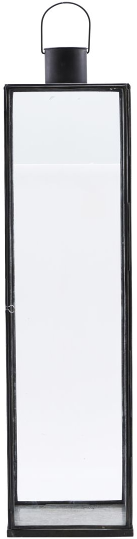 Lanterne House Doctor Narrow Antiksort Jern Og Glas H79x20 Cm