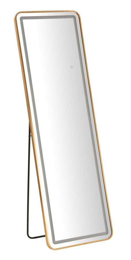 Led Gulvspejl Simple Rektangulær Cm 50x3-38x160 Lysfarver
