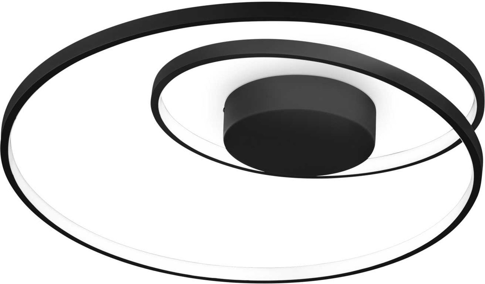 Led Loftlampe Ideal Lux Oz ø60 Cm Sort Futuristisk Design