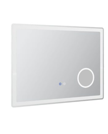 Led-badeværelsesspejl Med 3x Forstørrelse  Touchfunktion  Hukommelsesfunktion  Antidug  80   60 Cm
