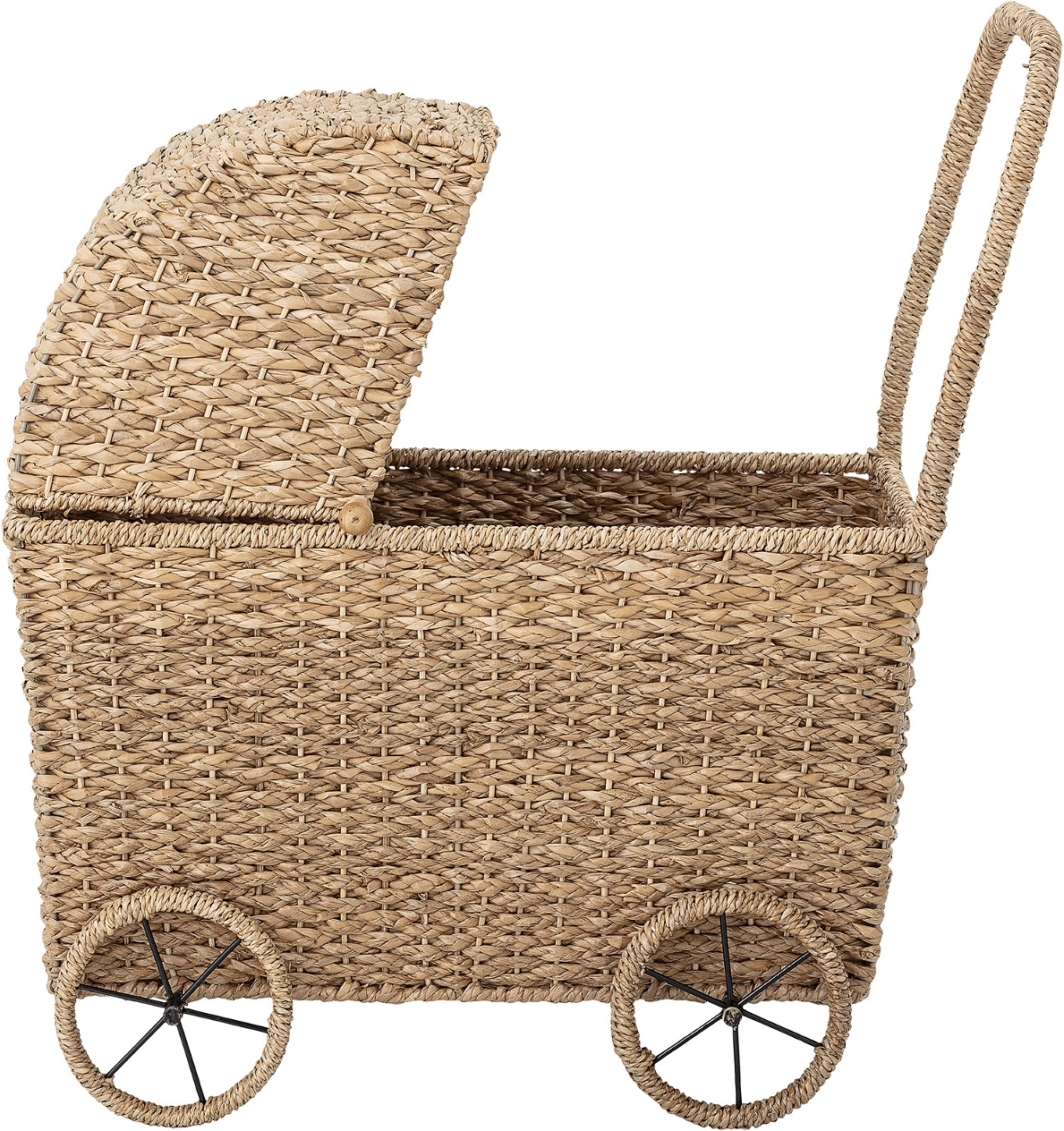 Legetøjsdukkevogn Bloomingville Susan   Natur Bankuan Græs H64xb36xl53 Cm