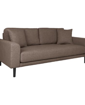 Lido     Personers Sofa     Personers Sofa  Brun Med To Puder Og Sorte Træben Hn1055